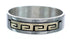 14 Karat Gold Sterling Silver Native American Ring Size 8-3/4 AX121381